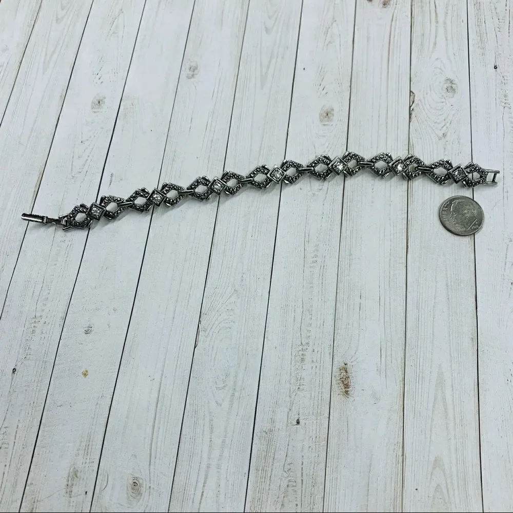 Joyiplast VTG Crystals Marcasite Bracelet‎